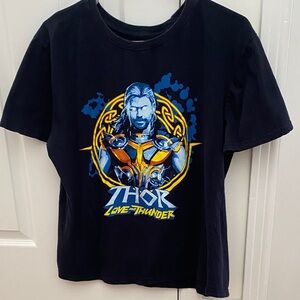 💯 Cotton, Marvel Thor Love and Thunder, Dark Blue Graphic Tee